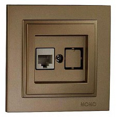 Розетка ethernet rj-45 mono electric despina 102-232305-125